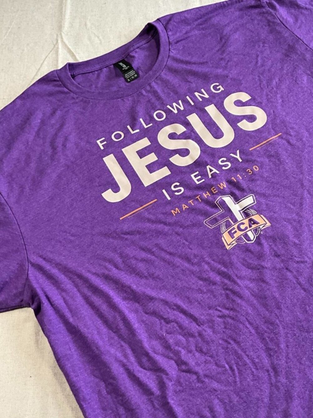 Gildan Softstyle CYC TN TECH FCA Matthew 11:30 Spirituality Graphic Tee (XLarge)